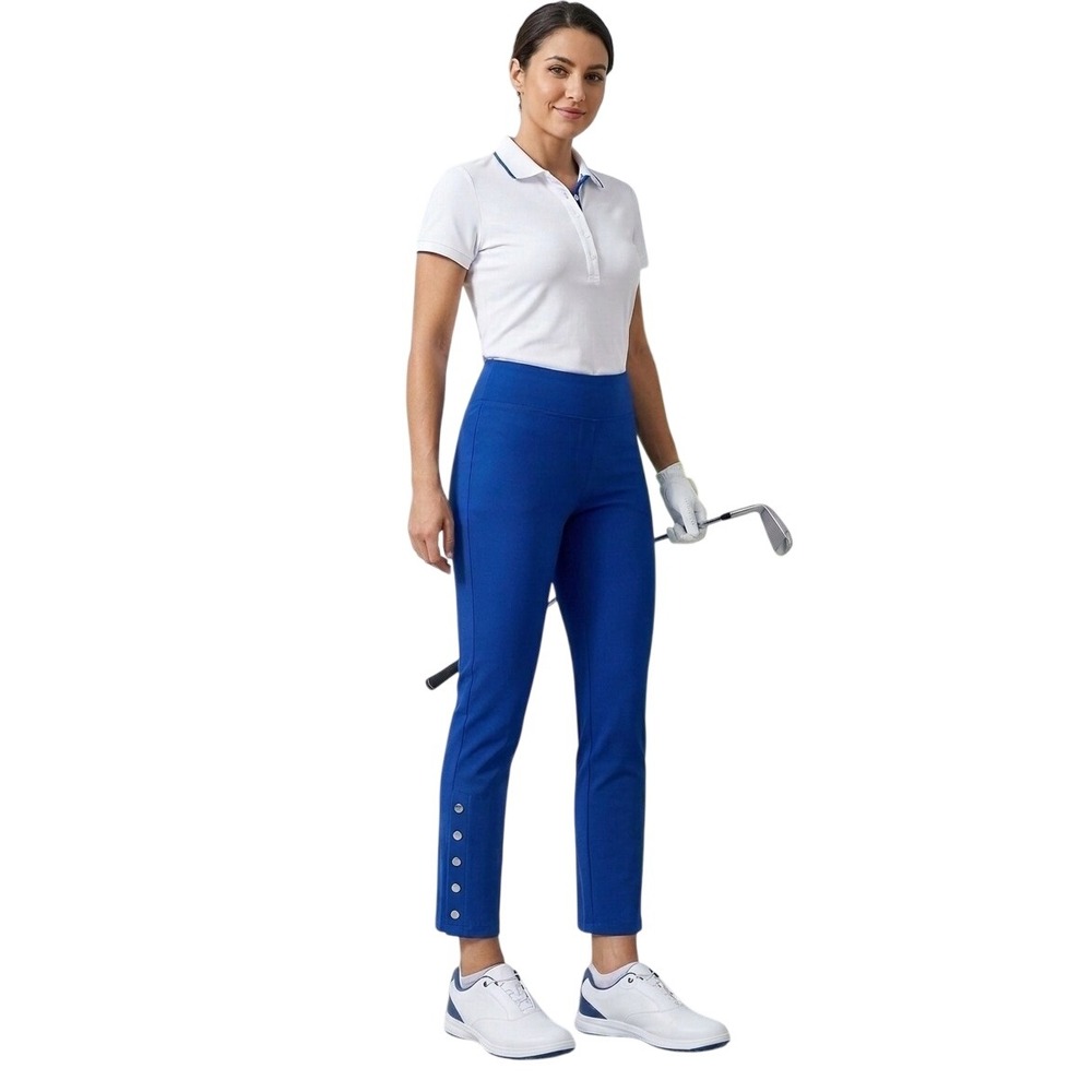 Swing Control Womens Royal Blue Snap Hem‎ Golf Pants M3003 Size 6 Made in Canada